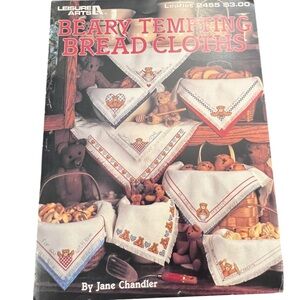 Beary Tempting Bread Cloths Patterns 9 designs Leaflet #2455 Leisure Arts